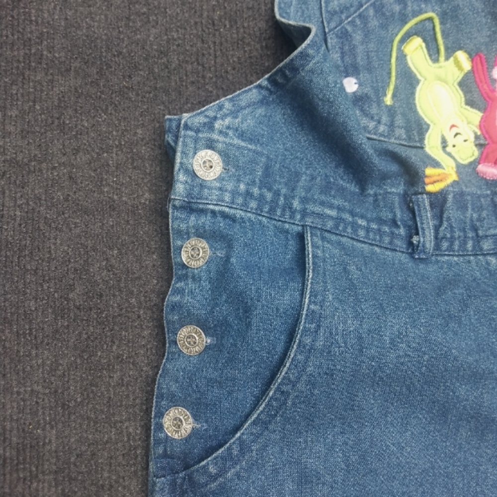 Vintage Monkey Denim Bib Overalls - Picture 3 of 8